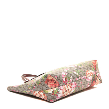 Gucci GG Supreme Monogram Blooms Medium Reversible Tote Beige Multicolor Dry Rose 4 of 9