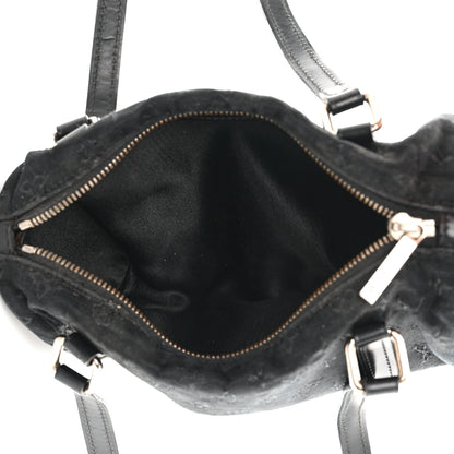Louis Vuitton Satin Monogram Mini Papillon Black 5 of 9