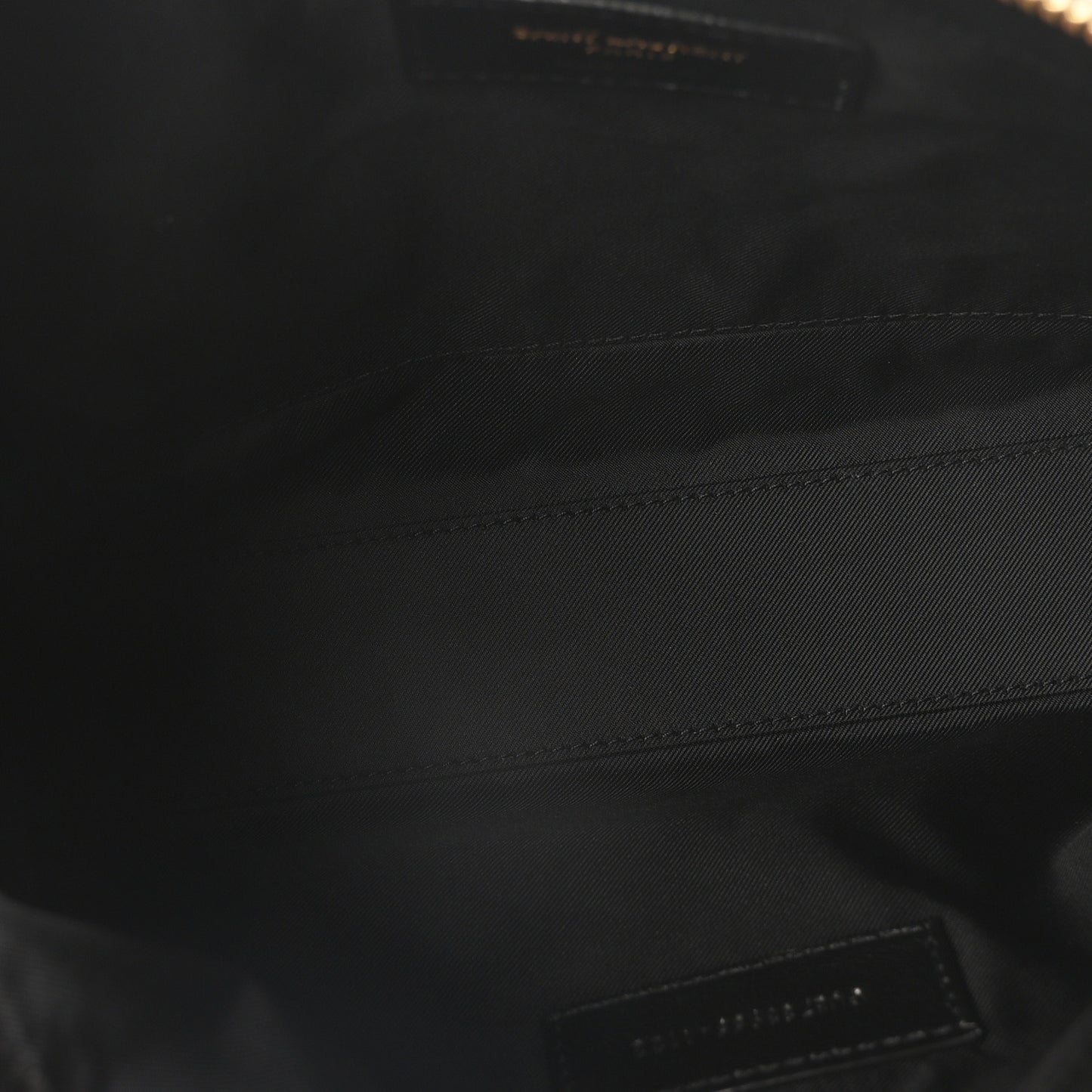 Lambskin Quilted Gaby Cosmetic Pouch Black