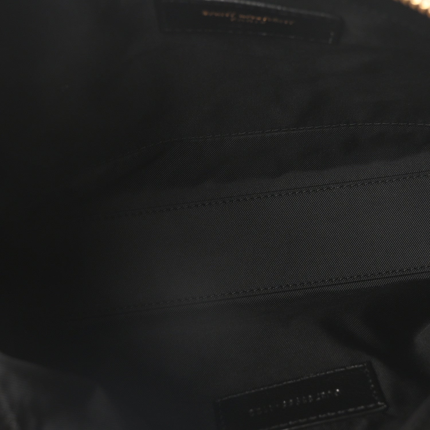 Saint Laurent Lambskin Quilted Gaby Cosmetic Pouch Black 5 of 10