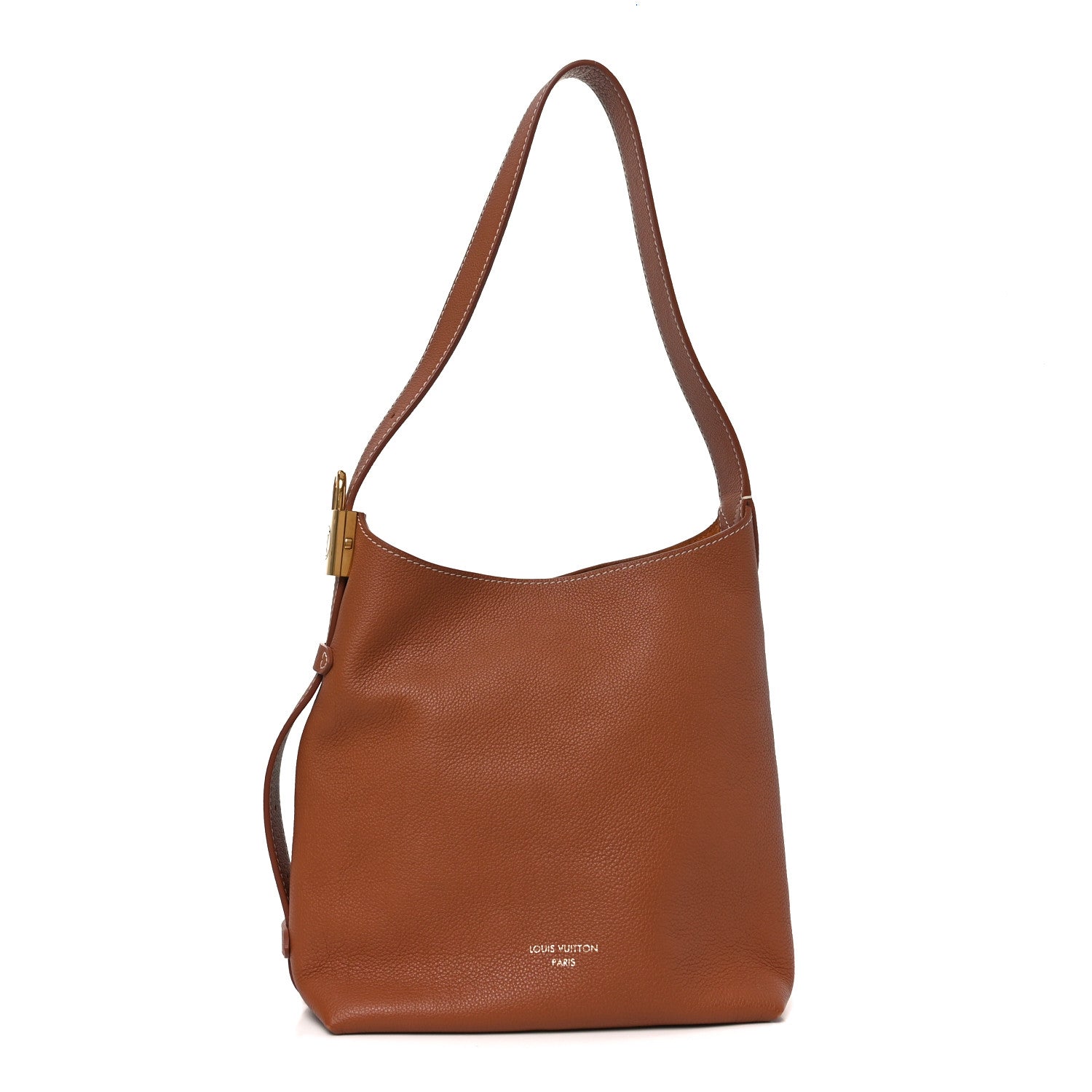 Louis Vuitton Grained Calfskin Low Key Hobo PM Cognac 1 of 10
