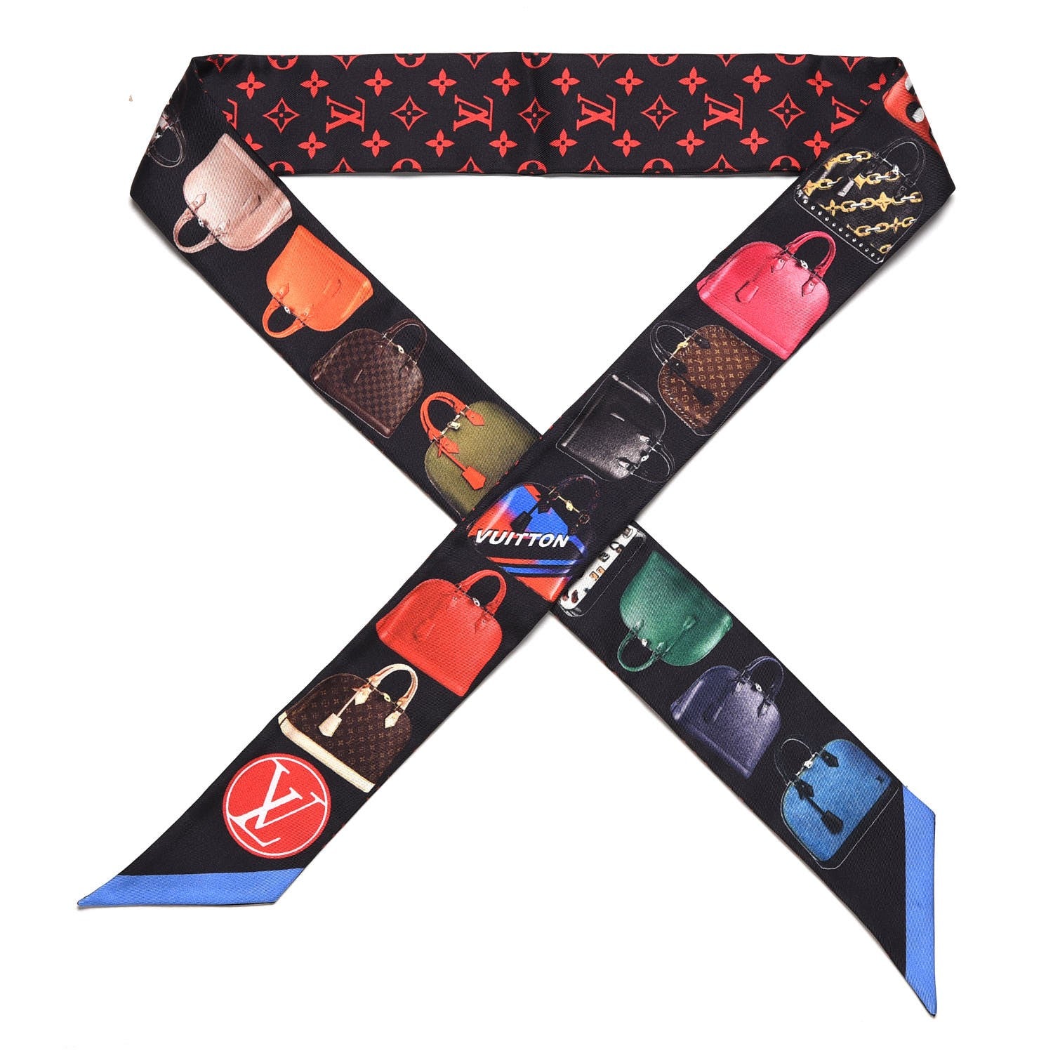 Louis Vuitton Silk Monogram Tribute To Alma BB Bandeau Black 1 of 5