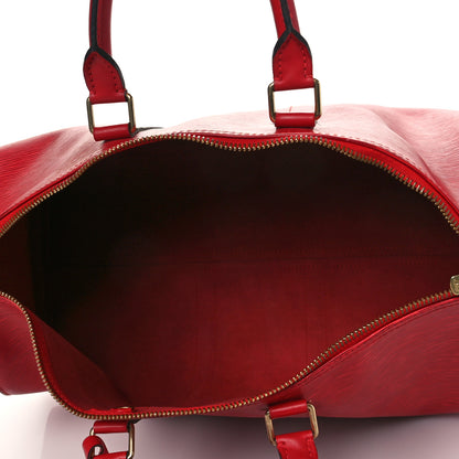 Louis Vuitton Epi Keepall 45 Castillan Red 6 of 10
