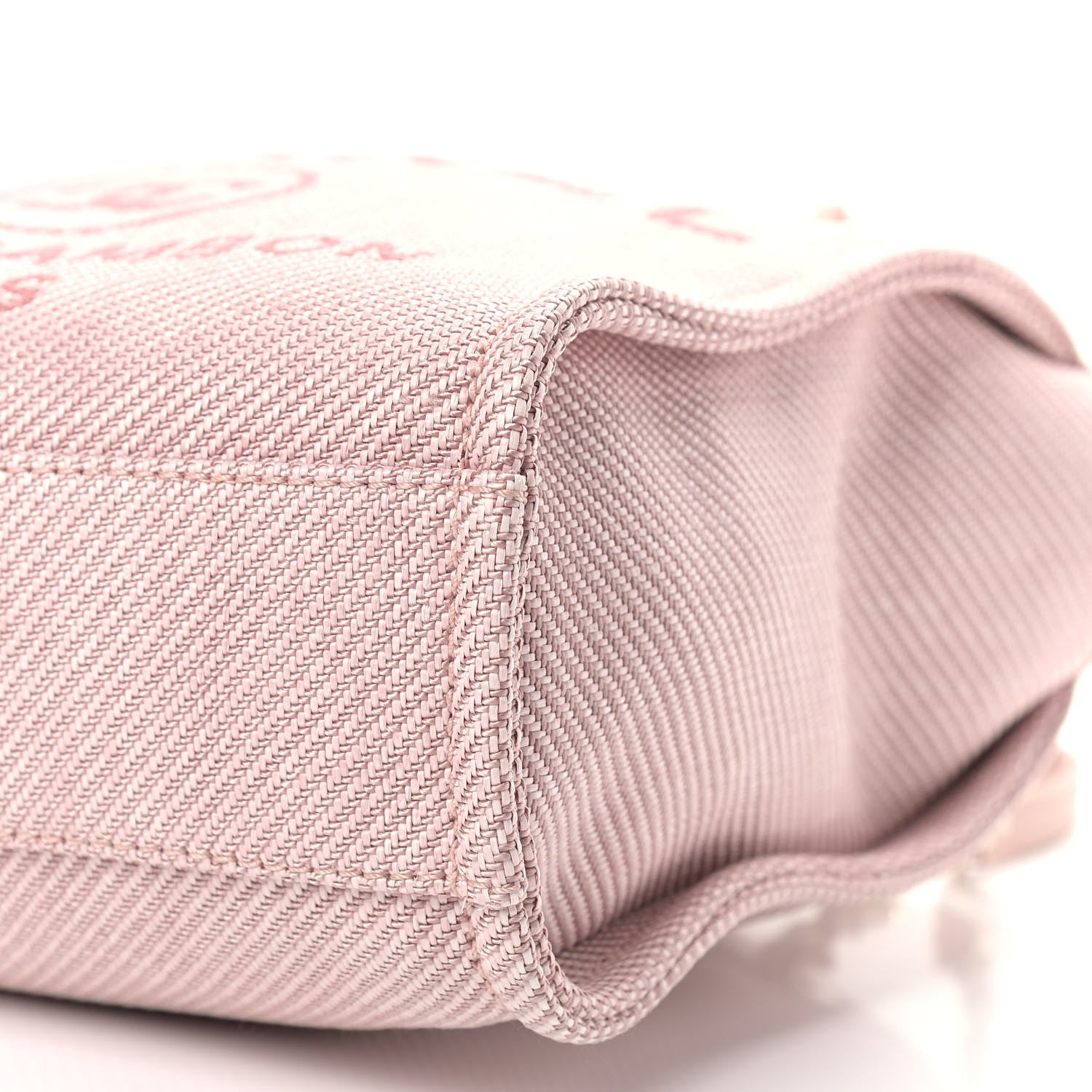 Chanel Mixed Fibers Calfskin Mini Deauville Tote Rose Pink 9 of 9