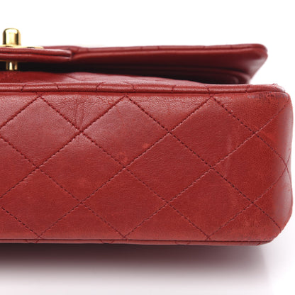 Chanel Lambskin Quilted Medium Double Flap Red 9 of 17