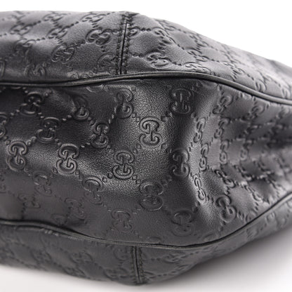 Gucci Guccissima Large New Ladies Web Hobo Black 10 of 15