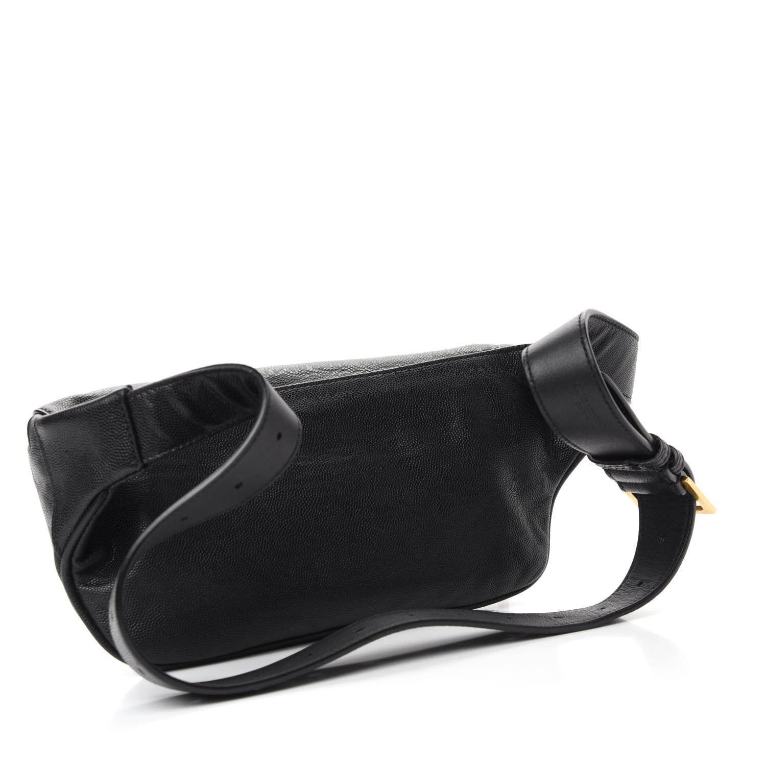 Saint Laurent Grain De Poudre Monogram Belt Bag Black 3 of 10