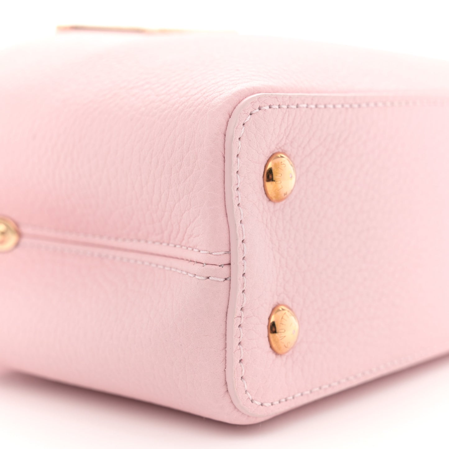 Taurillon Marble Capucines Mini Pink