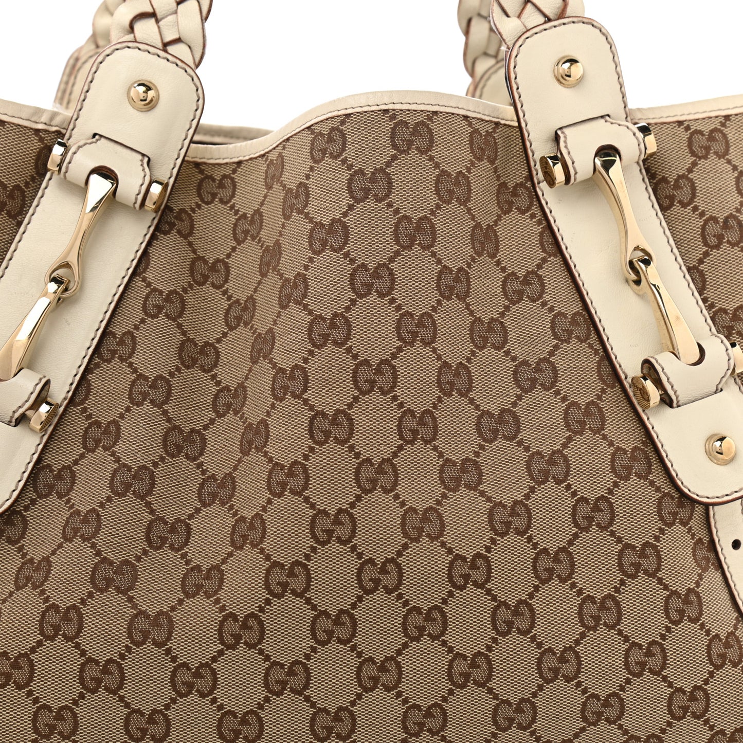 Monogram Medium Pelham Shoulder Bag Off White