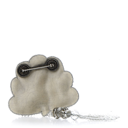 Gucci Crystal Shell Brooch Silver 3 of 4