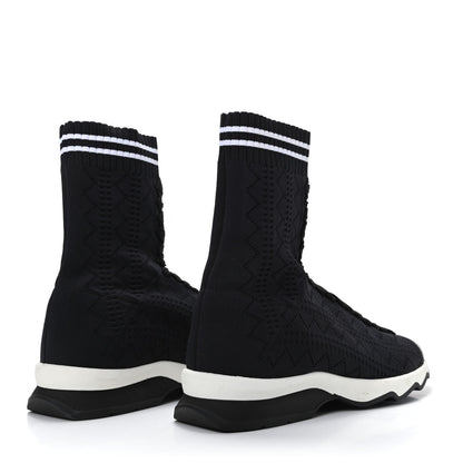 Fendi Stretch Knit Womens Sock Sneakers 36 Black 4 of 7
