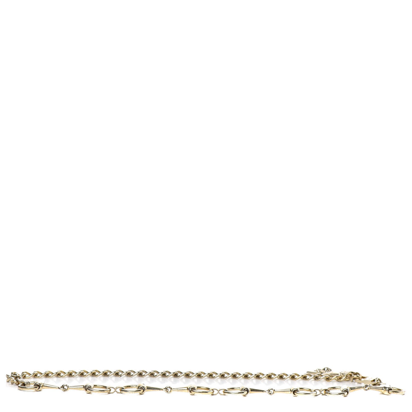 Brass Horsebit Chain Belt Gold