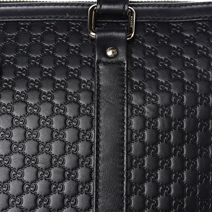 Gucci Soft Microguccissima Medium Zippered Satchel Black 13 of 17