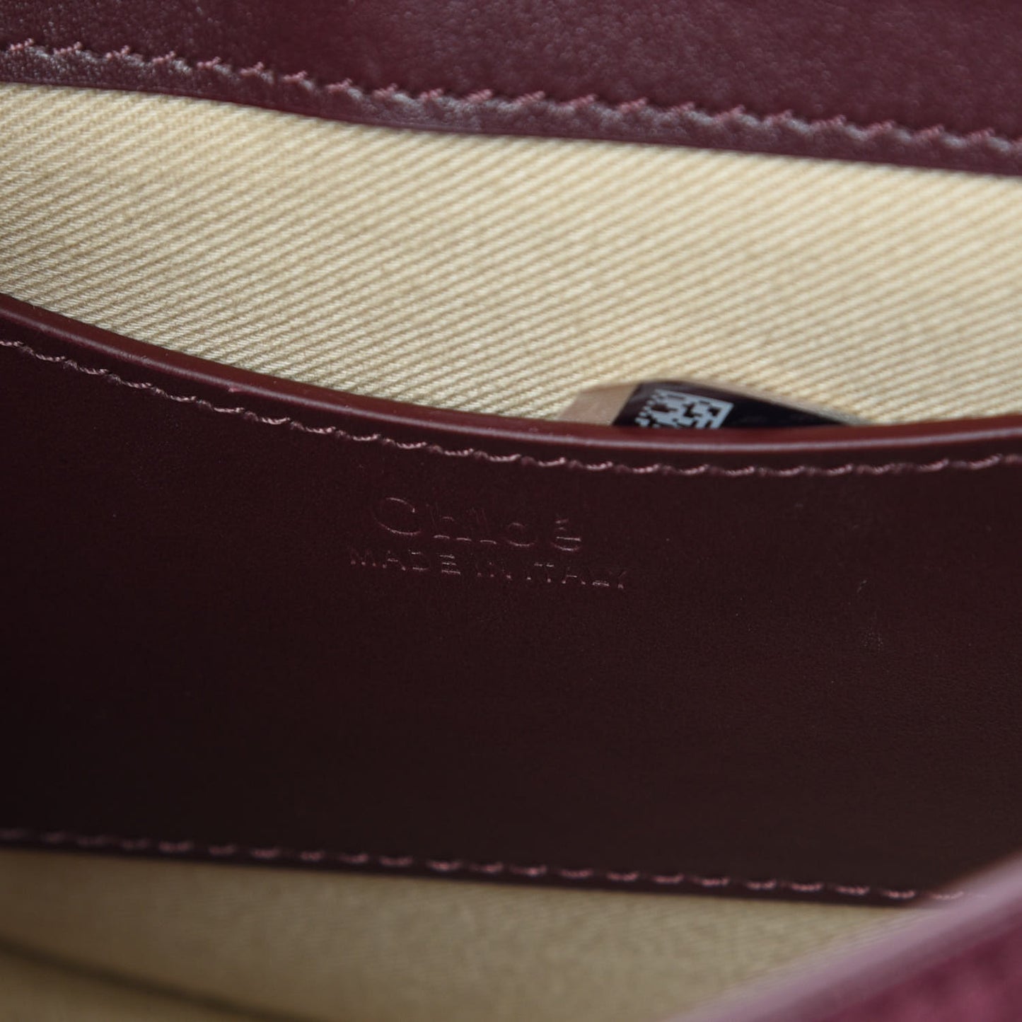 Calfskin Small Tess Bag Burnt Brown