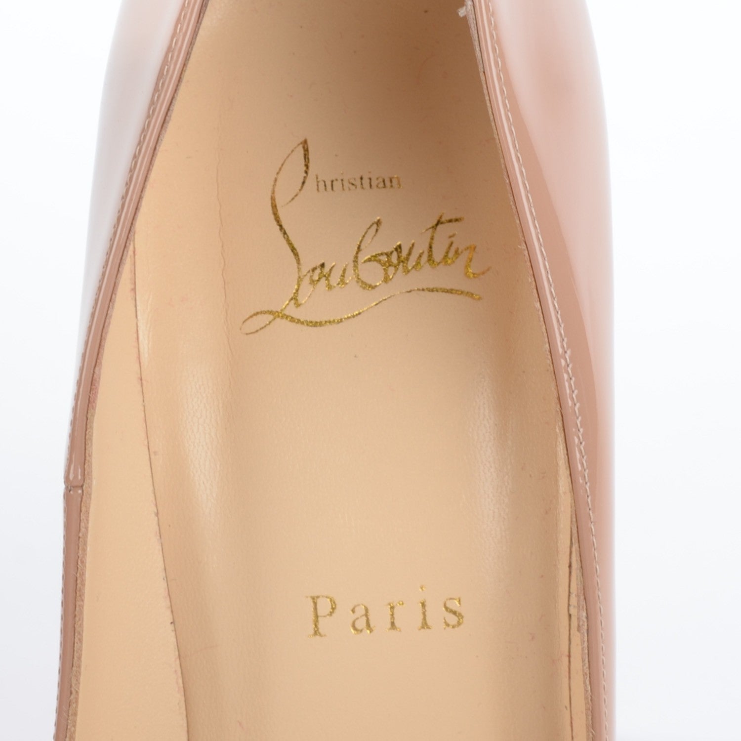 Christian Louboutin Patent So Kate 120 Pumps 41.5 Nude 7 of 7