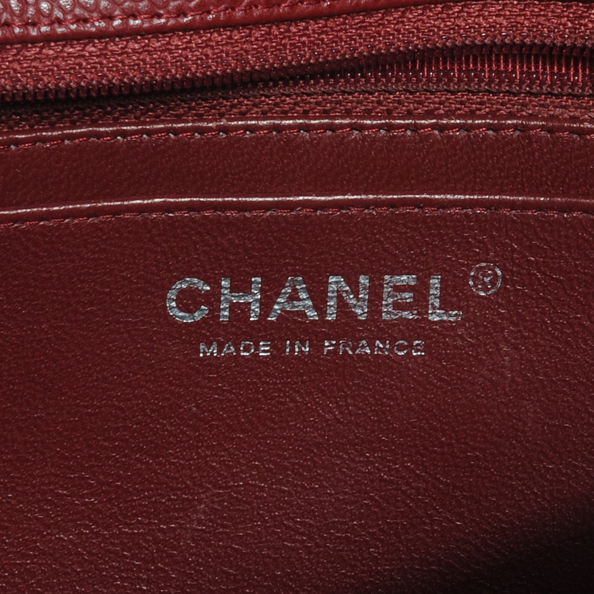 Caviar Jumbo Single Flap Red