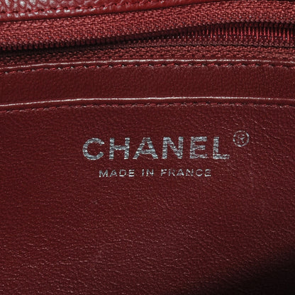 Chanel Caviar Jumbo Single Flap Red 7 of 8