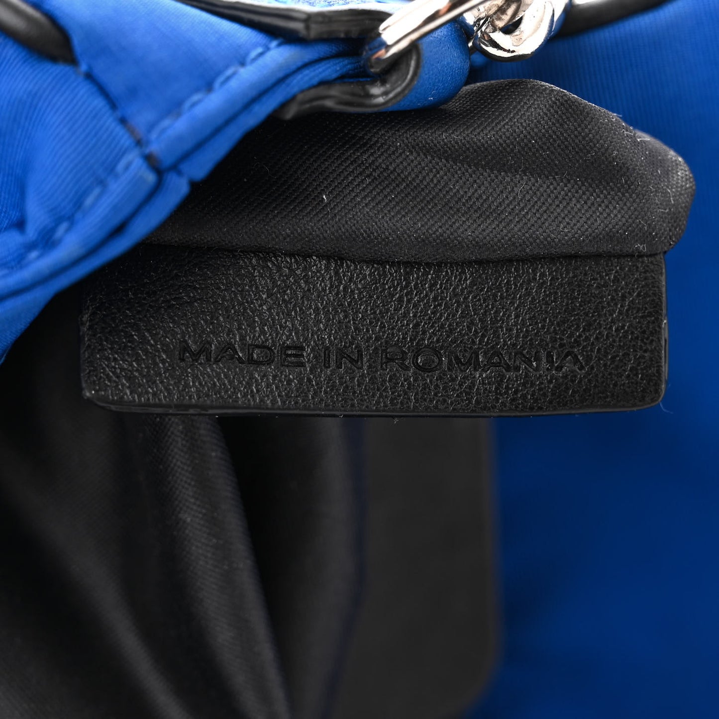 Nylon Skull Camera Crossbody Bag Royal Blue