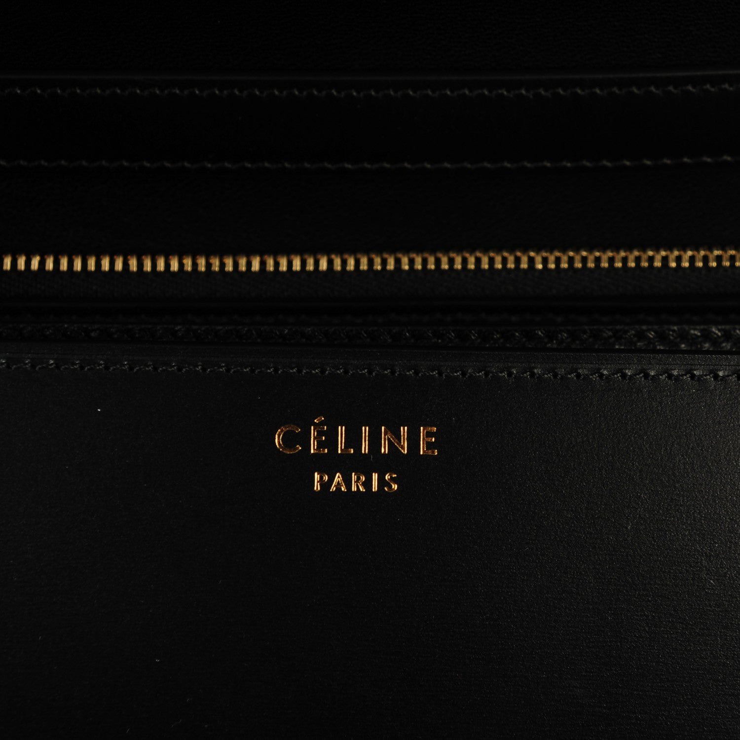 Celine Box Calfskin Medium Classic Box Flap Bag Black 7 of 9
