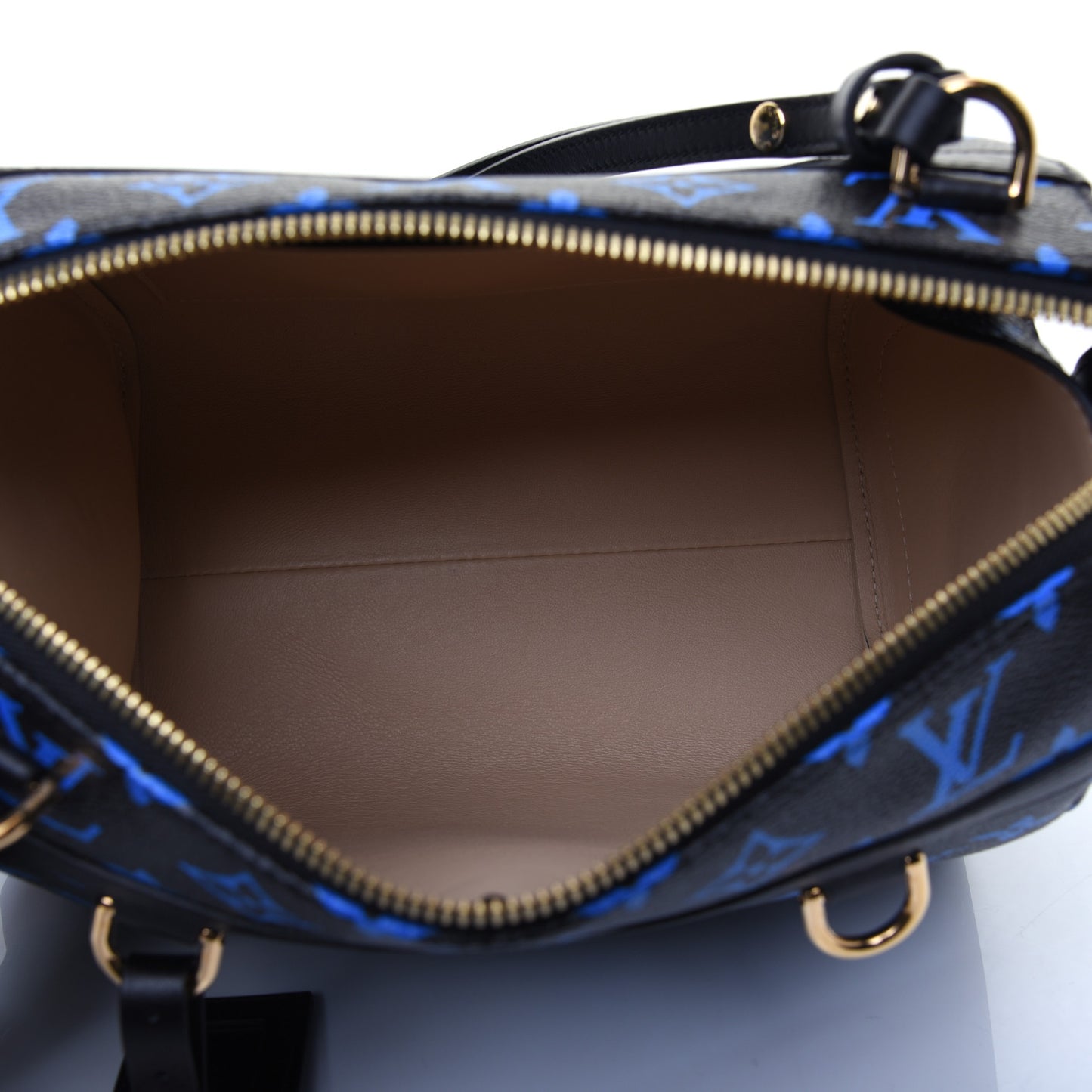 Colored Monogram Speedy Amazon PM Blue Black