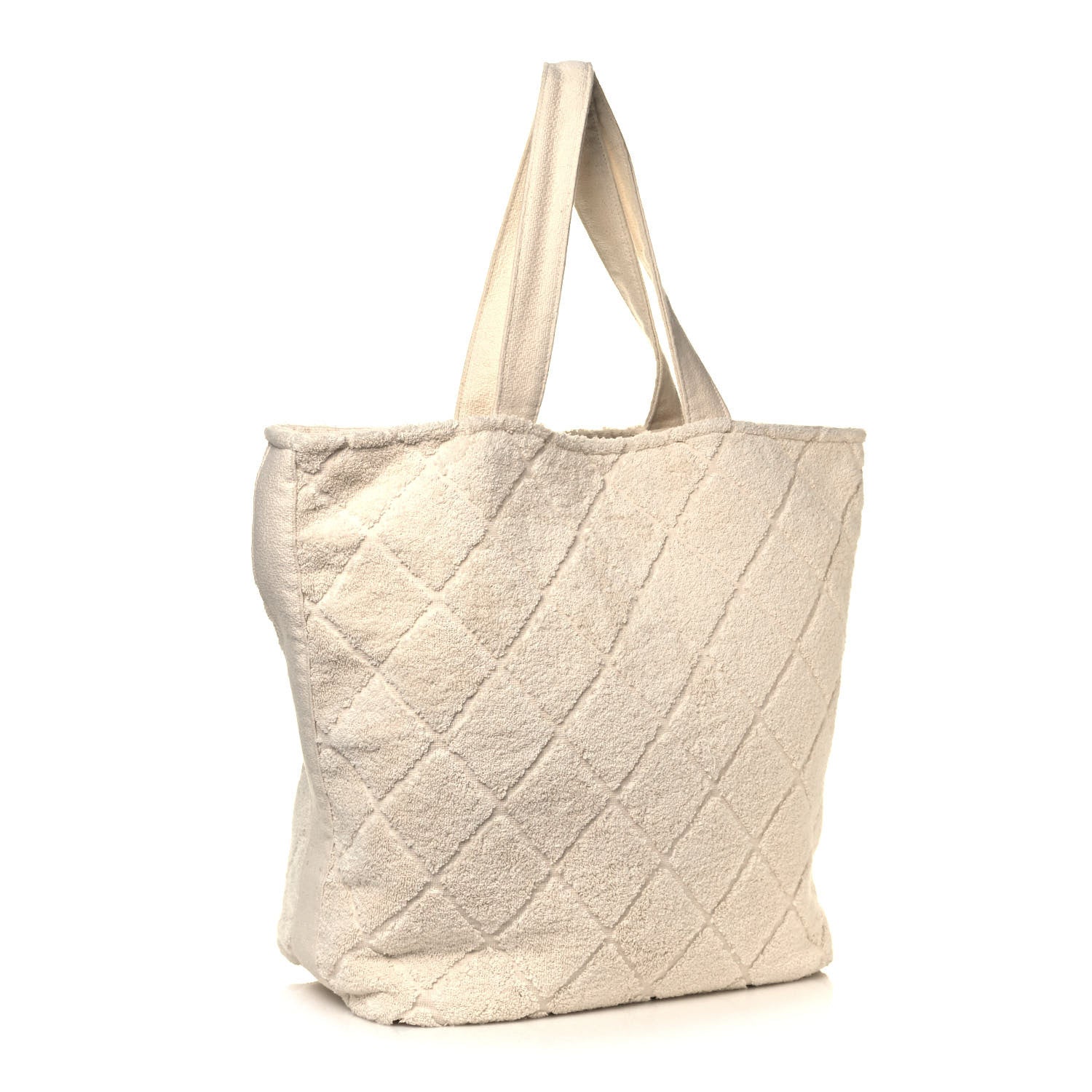 Chanel Terry Cotton CC Beach Tote Towel Set Ivory 4 of 19