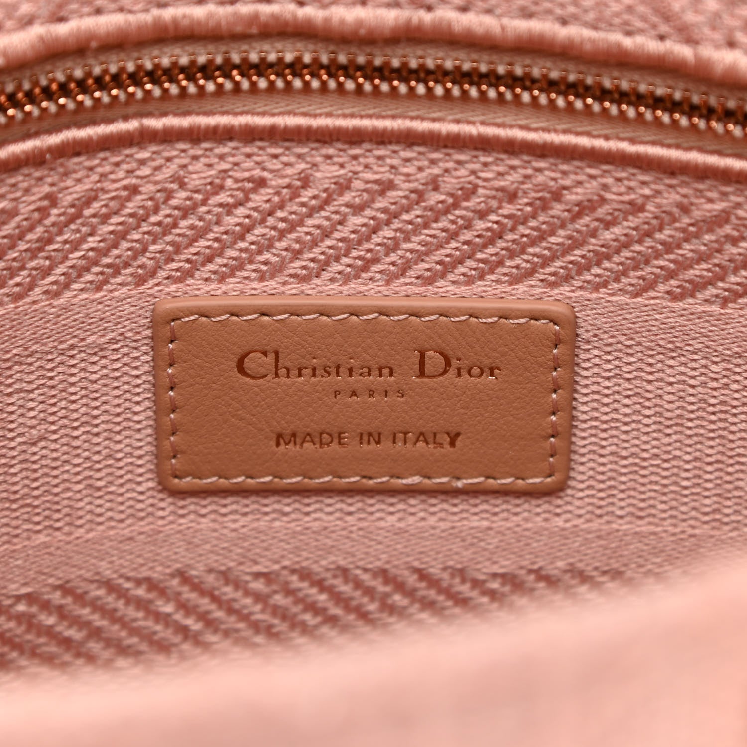 Christian Dior Canvas Embroidered Cannage Medium Lady D-Lite Pink 6 of 14