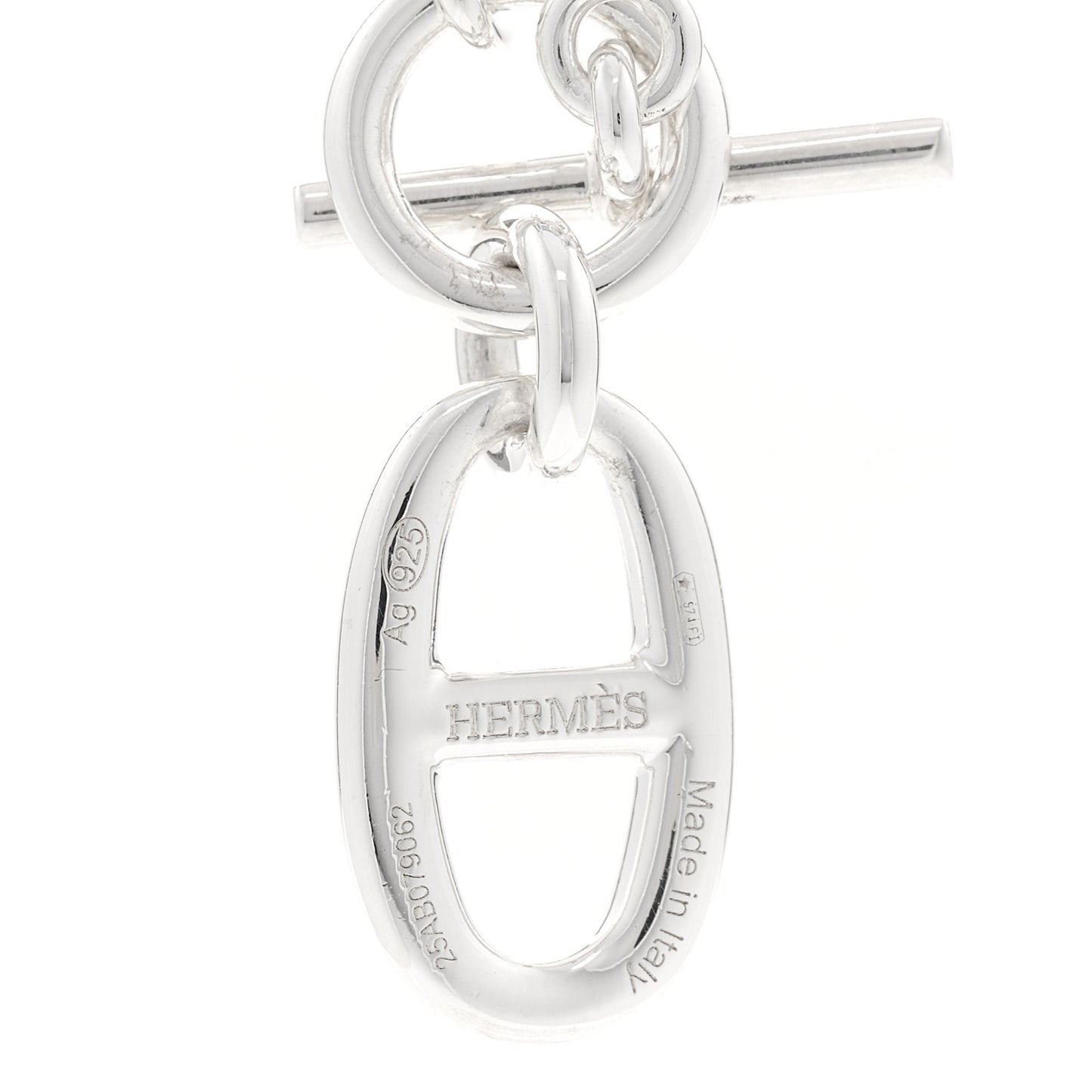 Sterling Silver Amulette Chaine d'Ancre Necklace