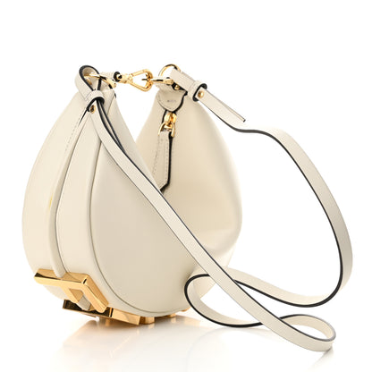Fendi Vitello Grace Matte Mini Fendigraphy Hobo Bag White Ice 3 of 12