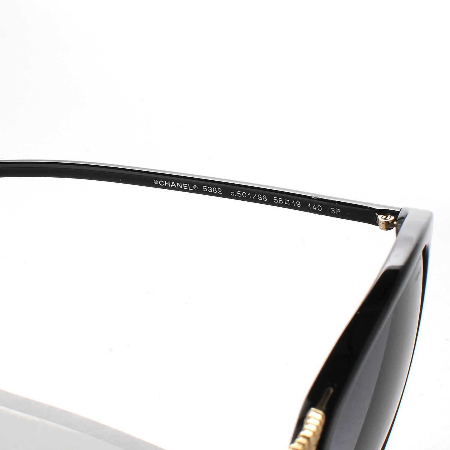 Chanel Acetate Polarized Butterfly Winter Sunglasses 5382 Black 7 of 10