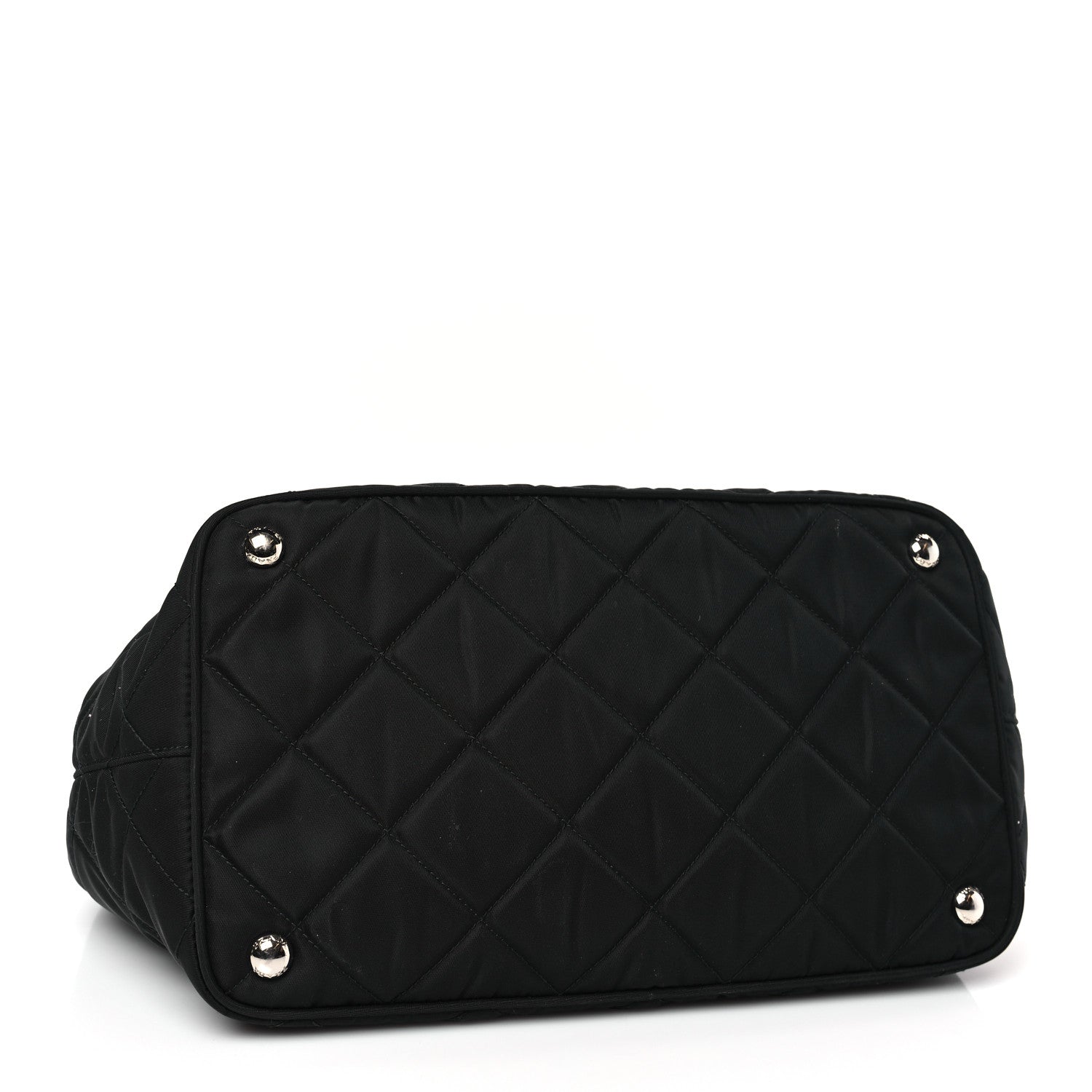 Prada Nylon Tessuto Impuntu Quilted Tote Black 4 of 8