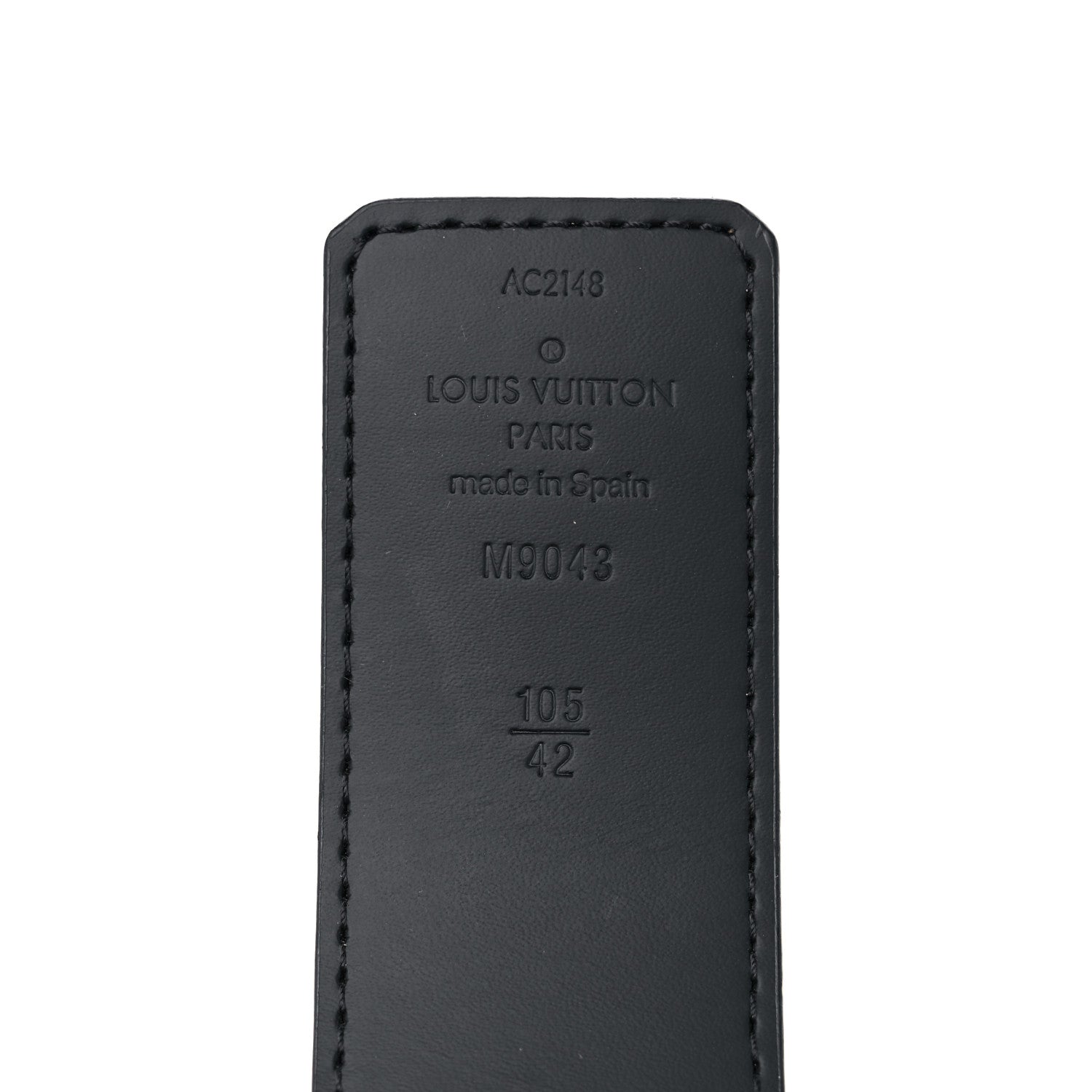 Louis Vuitton Monogram Eclipse Taigarama 40mm LV Initiales Reversible Belt 105 42 Black 3 of 5