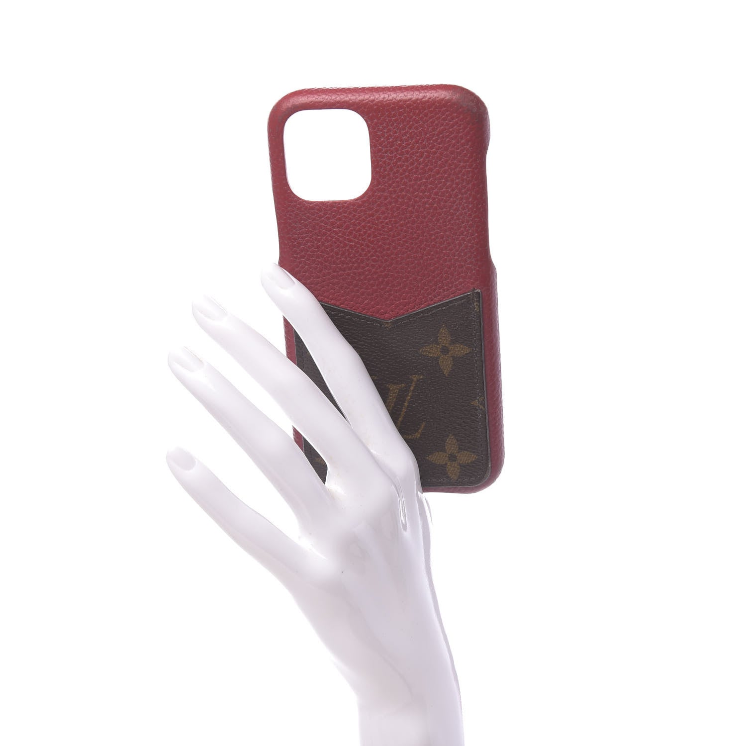 Louis Vuitton Calfskin Monogram iPhone 11 Pro Bumper Scarlet 2 of 10