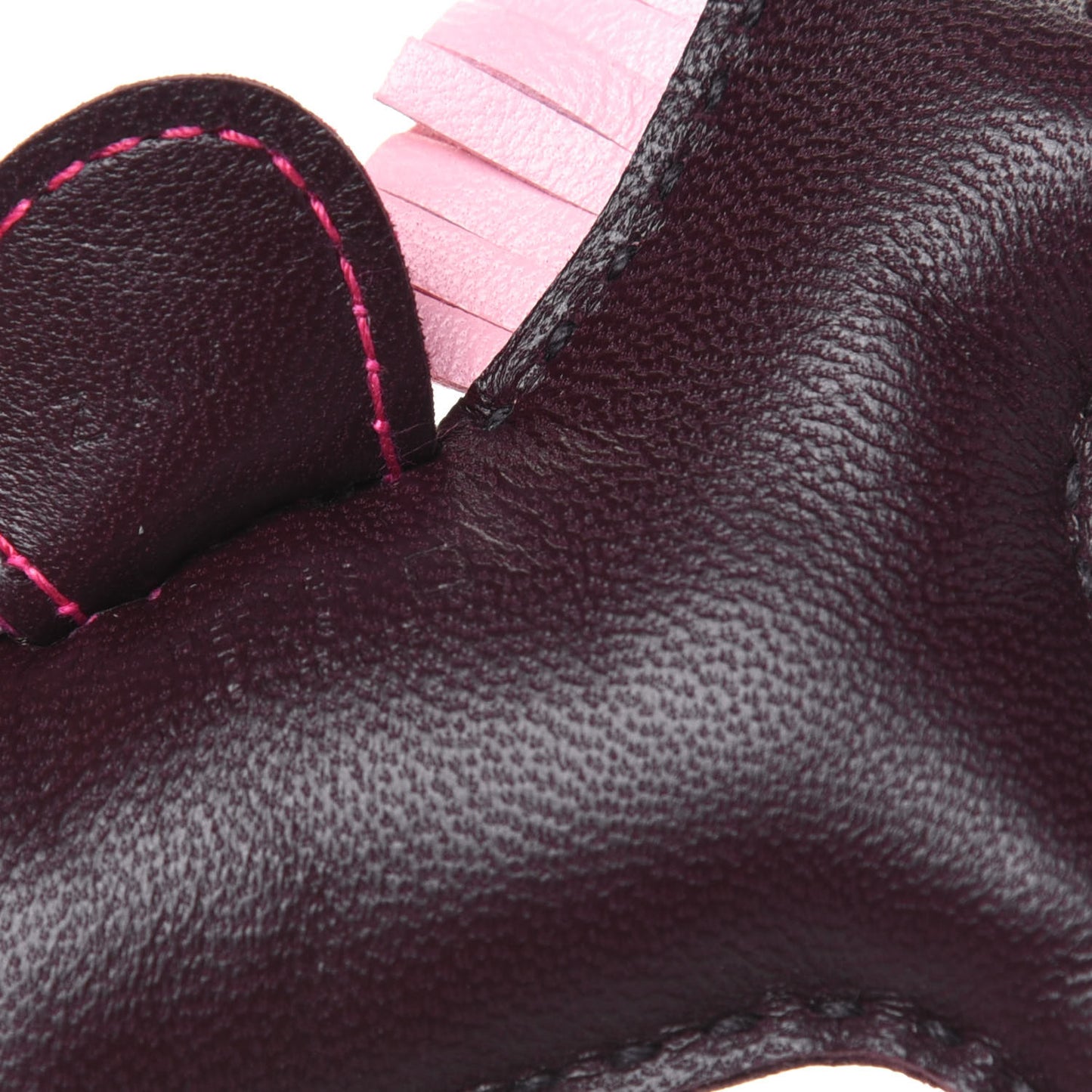 Milo Lambskin Matte Alligator Touch Grigri Rodeo Horse Bag Charm PM Rouge Sellier Framboise Rose Sakura