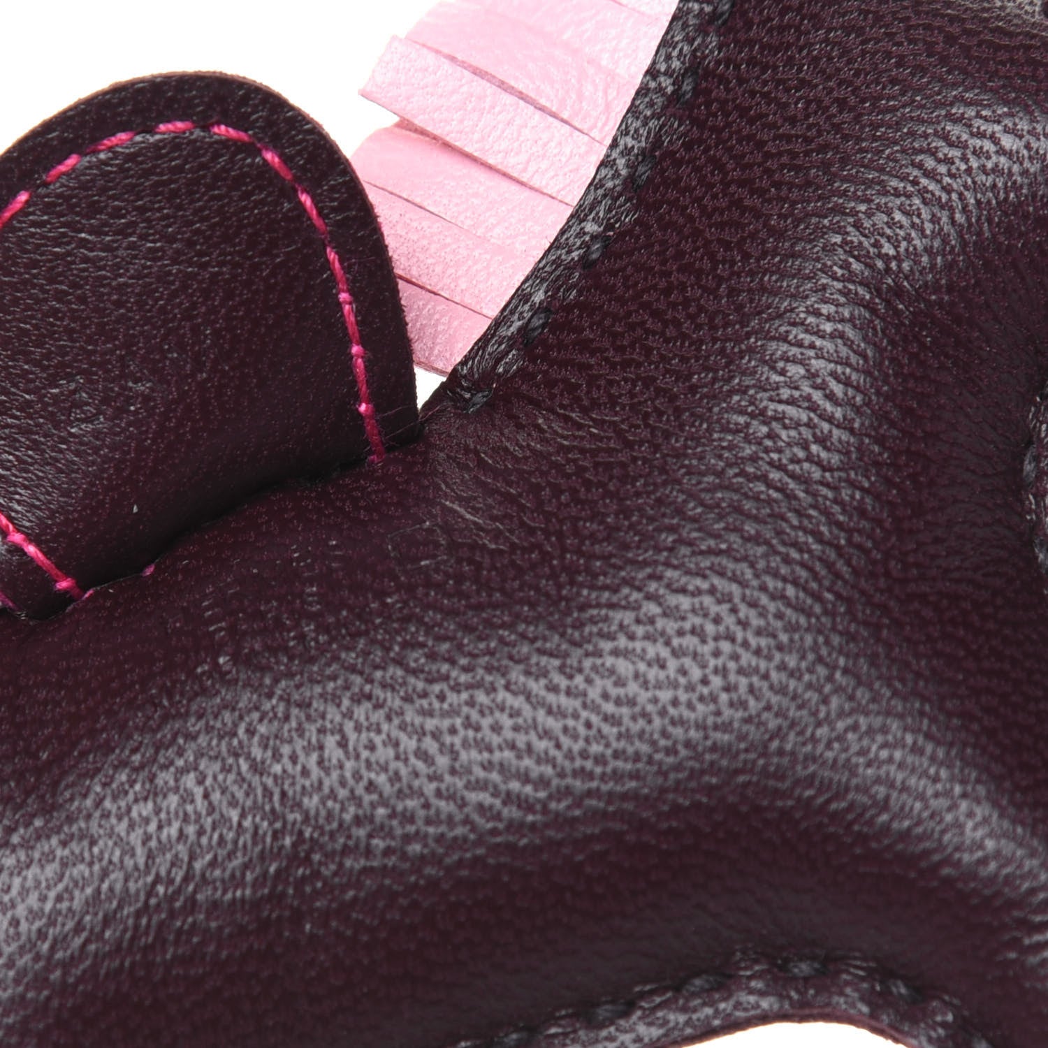 Hermes Milo Lambskin Matte Alligator Touch Grigri Rodeo Horse Bag Charm PM Rouge Sellier Framboise Rose Sakura 3 of 5