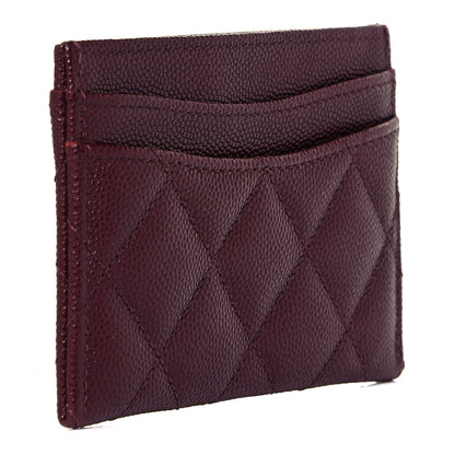 Chanel Caviar Quilted Card Holder Burgundy 3 of 12