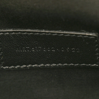 Saint Laurent SAINT LAURENT Grain De Poudre Matelasse Chevron Monogram Envelope Clutch Mustard 7 of 7