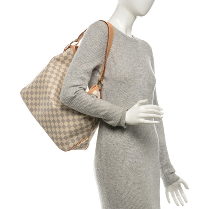 Louis Vuitton Damier Azur Delightful MM Rose Ballerine 2 of 7