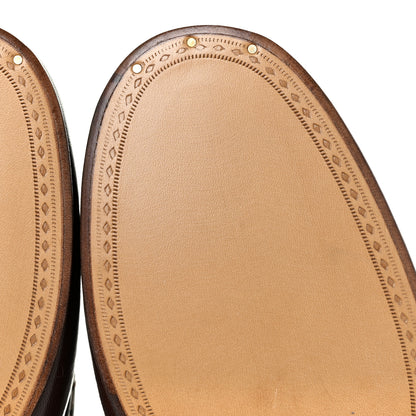 Gucci Goatskin Mens Horsebit Slippers 9 Light Brown 7 of 14