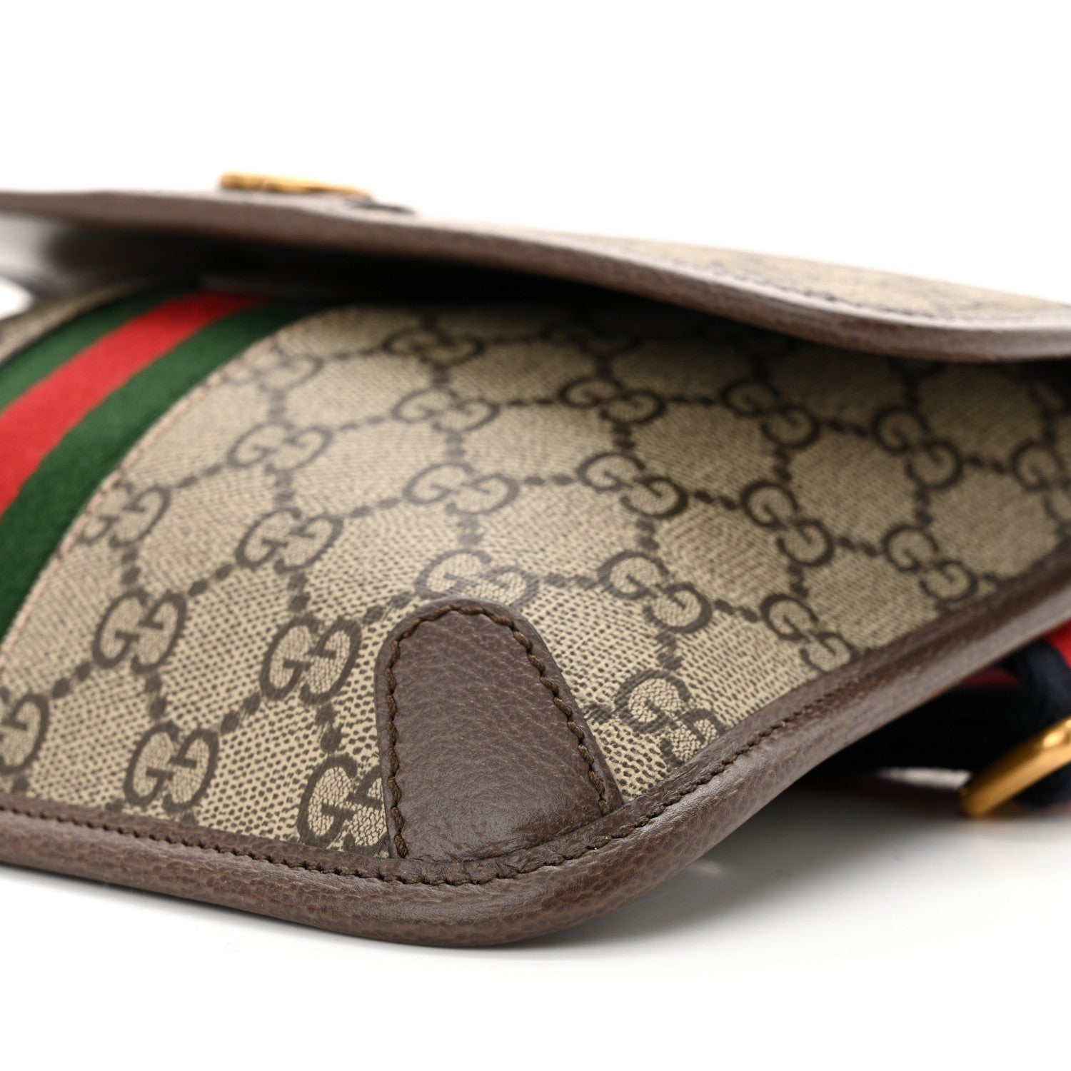 Gucci GG Supreme Monogram Web Small Ophidia Belt Bag Brown 10 of 10