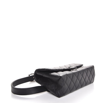 Chanel Grained Calfskin Quilted 2.55 Reissue Flap Belt Bag Clutch Black 4 of 7