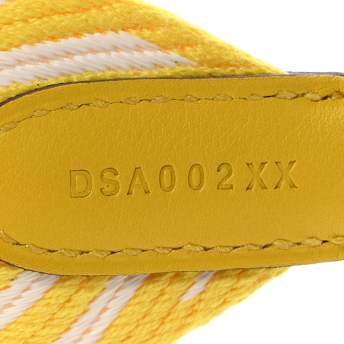 Toile Swift 50mm Sangle ZigZag Shoulder Strap Jaune De Naples White