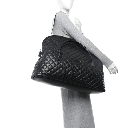 Saint Laurent Calfskin Quilted ES Giant Travel Bag Black 2 of 10