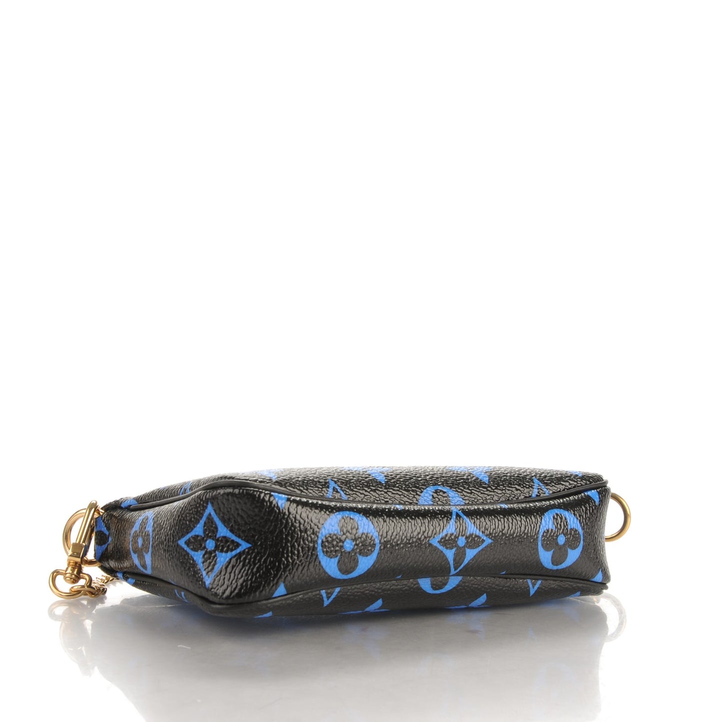 Colored Monogram Mini Pochette Accessories Blue Black