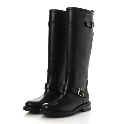 Saint Laurent Smooth Calfskin River Boots 38 Black 4 of 12