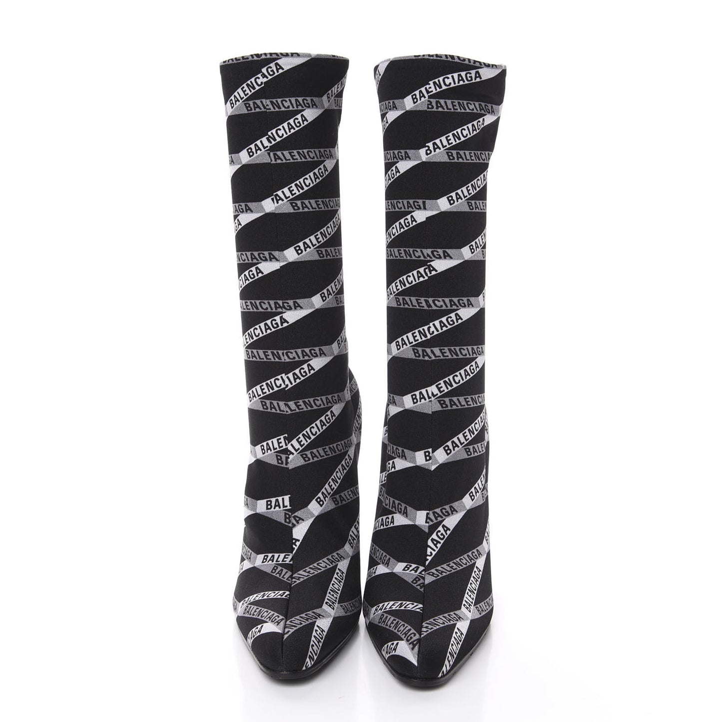 Spandex Losange Monogram 110mm Booties 39 Gris Black