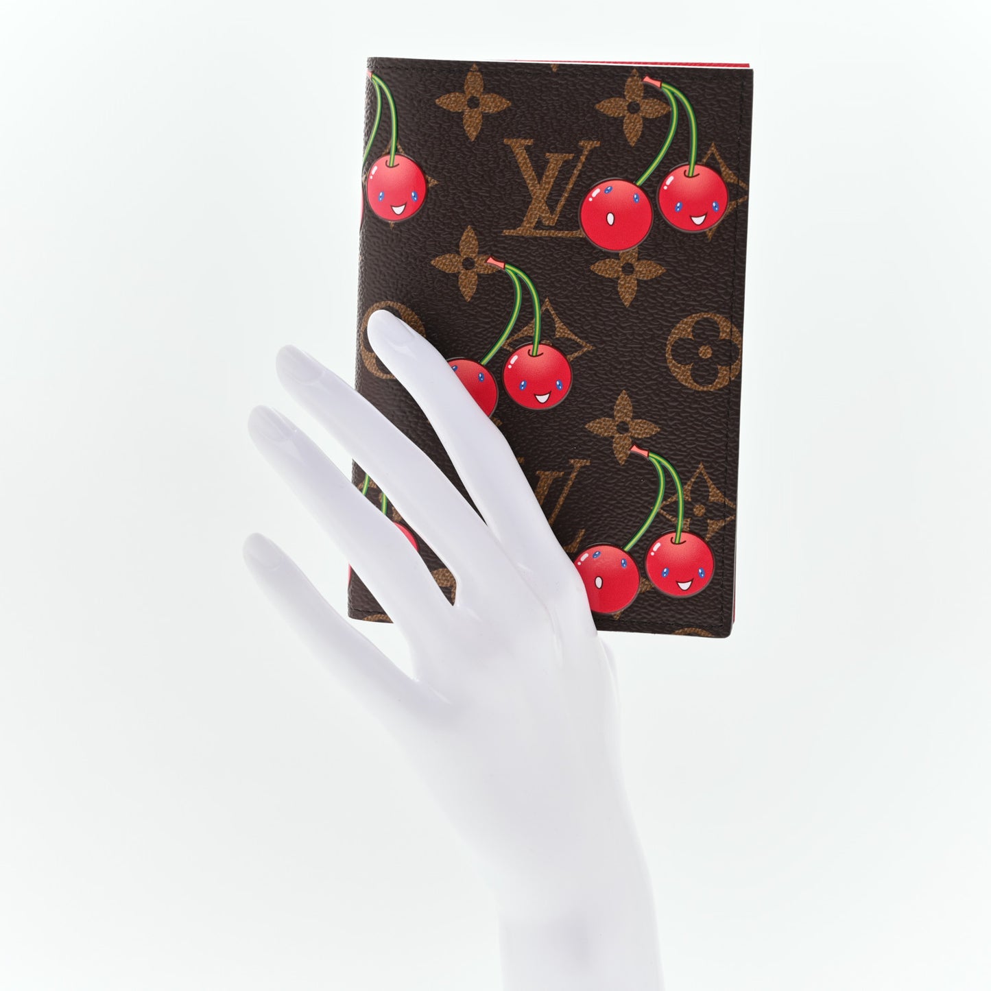 LV X TM Monogram Cerises Passport Cover