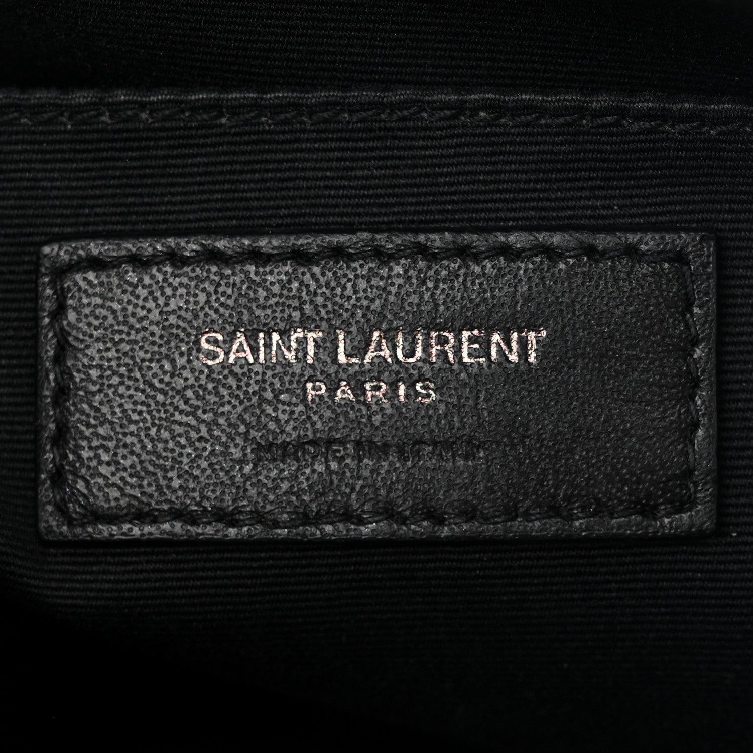 Saint Laurent Calfskin Matelasse Monogram Monochrome Lou Camera Bag Black 6 of 12