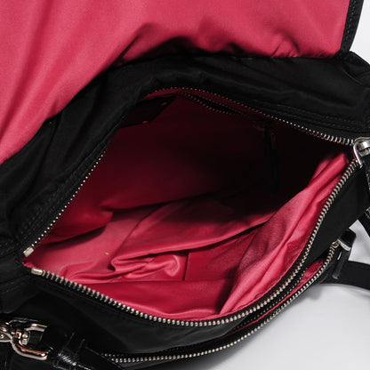 Prada Tessuto Nylon Saffiano Messenger Bag Nero Black 5 of 8