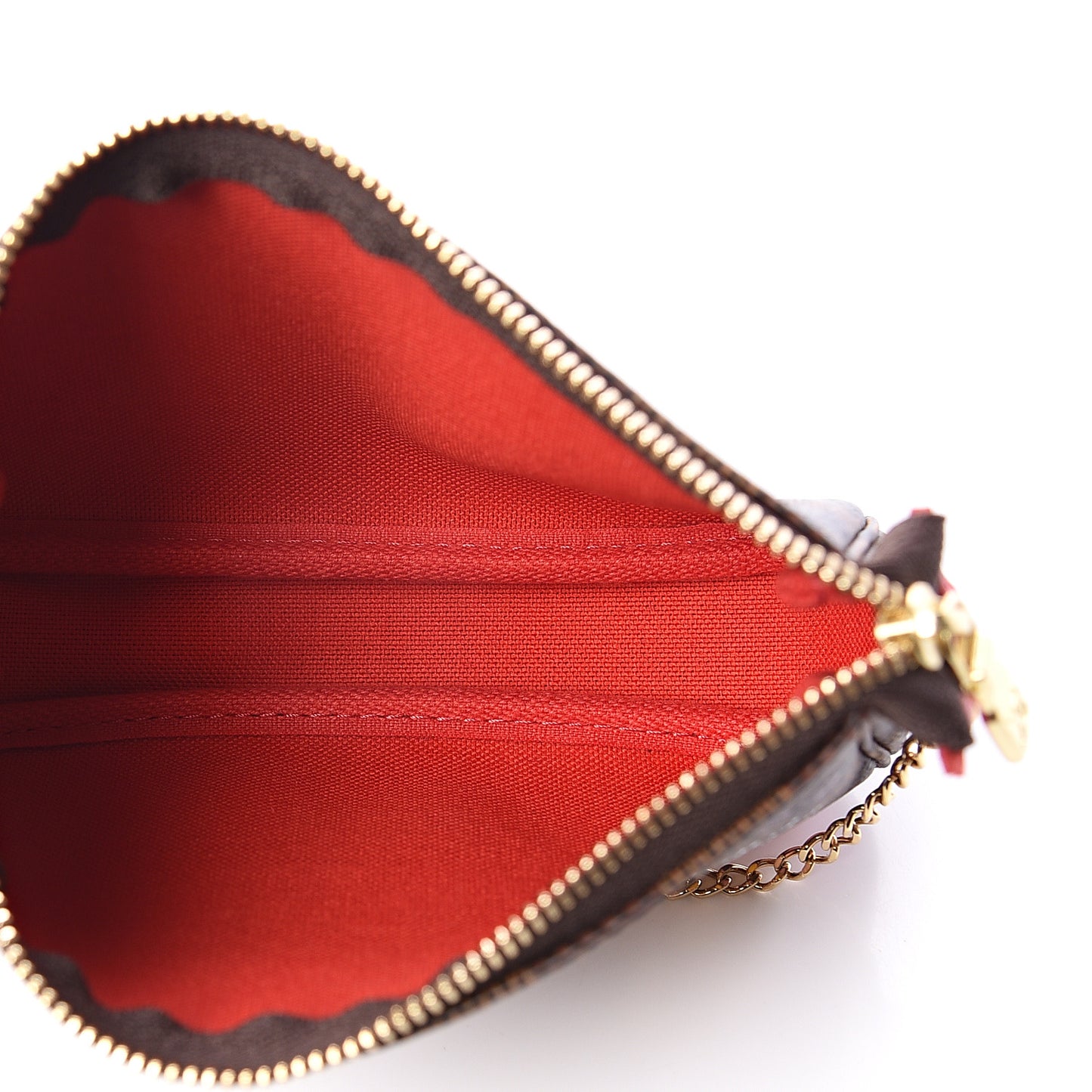 Damier Ebene 2019 Christmas Animation Mini Pochette Accessories Red