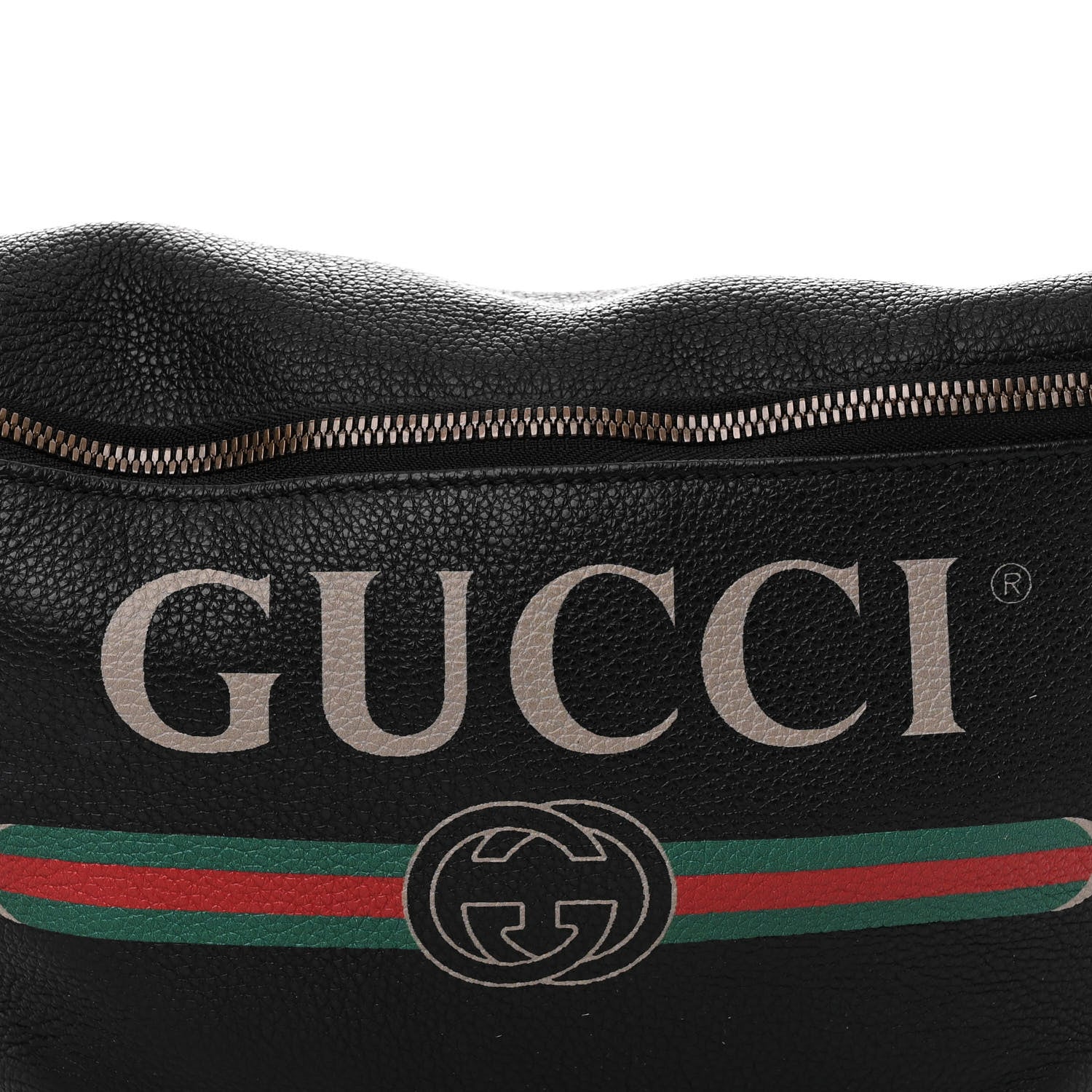 Gucci Grained Calfskin Small Logo Belt Bag Black 8 of 10